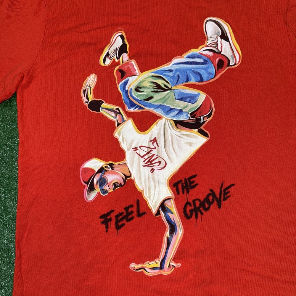 Zara Red Breakdance Graphic T-Shirt Size Small Hip Hop Streetwear‎ Tee - Picture 2 of 6
